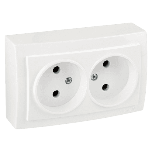  Двойная Розетка наружный