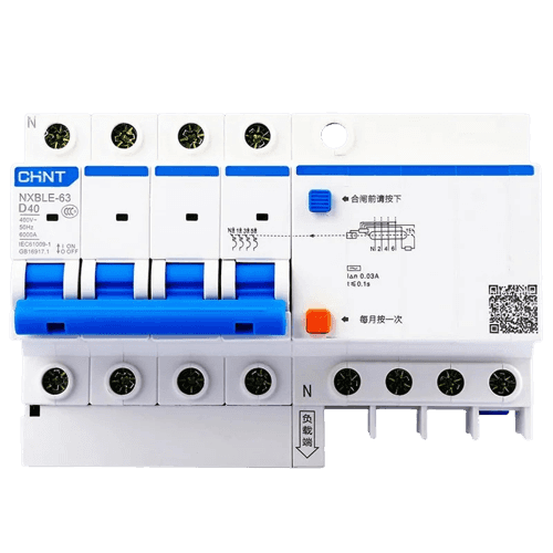Автоматы дифференциальные NXBLE-63 4P C63 30mA 6kA