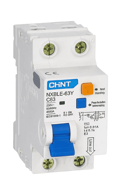 Автоматы дифференциальные NXBLE-63 2P C50 30mA 6kA